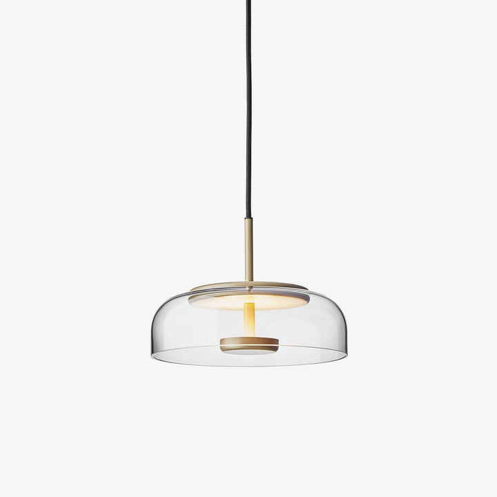 Moderne Pendelleuchte - Messing & Glas