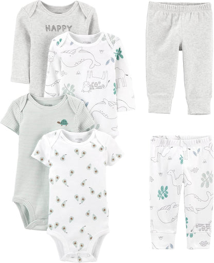 Ensemble de vêtements unisexe pour bébé 6 pièces