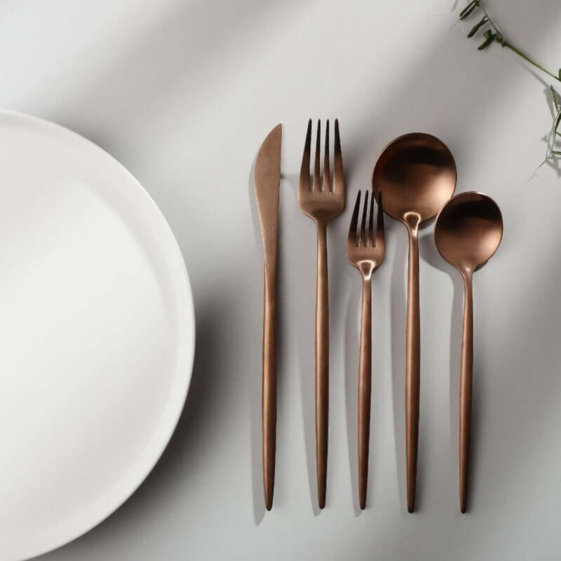 Minimalistisches Edelstahlbesteck Set
