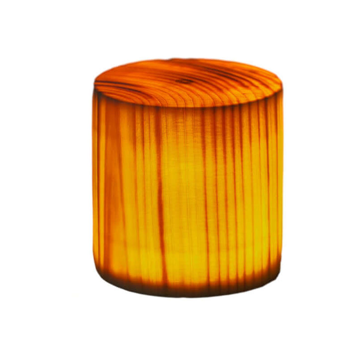LED Tischlampe Holzoptik Akku & Touch