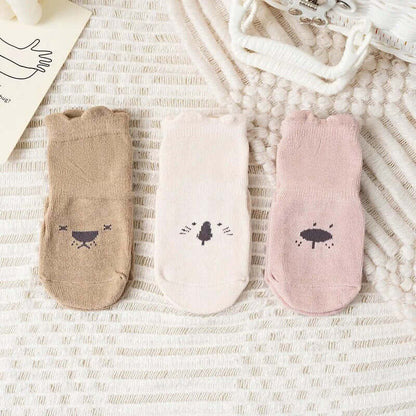 3er-Pack Babysocken mit Anti-Rutsch-Gummi