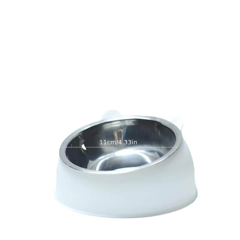 Gamelle surélevée pour chat en acier inoxydable