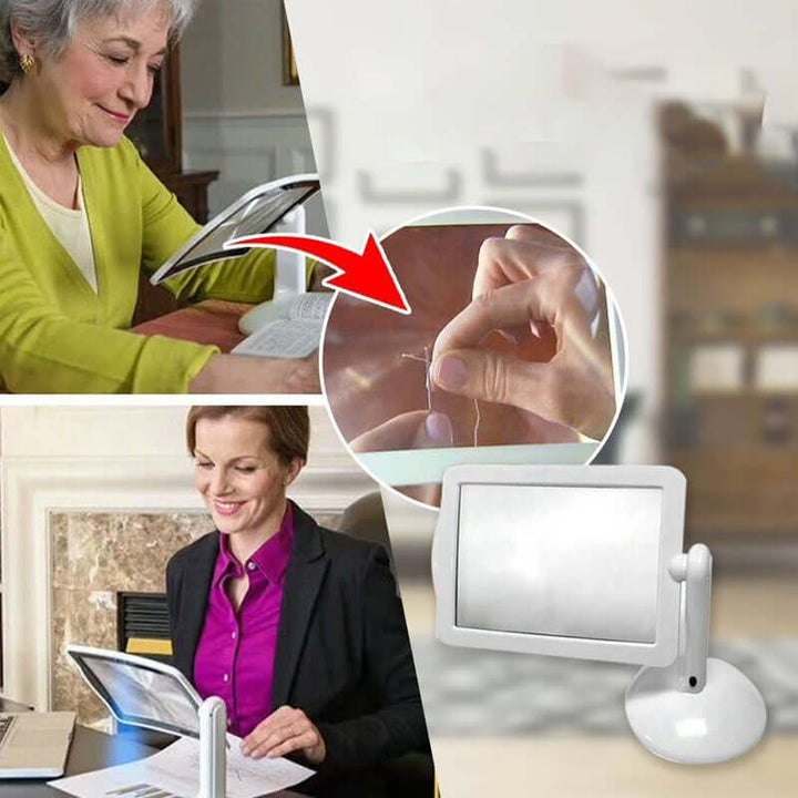 LED Schreibtischlupe mit 3-facher Vergrößerung