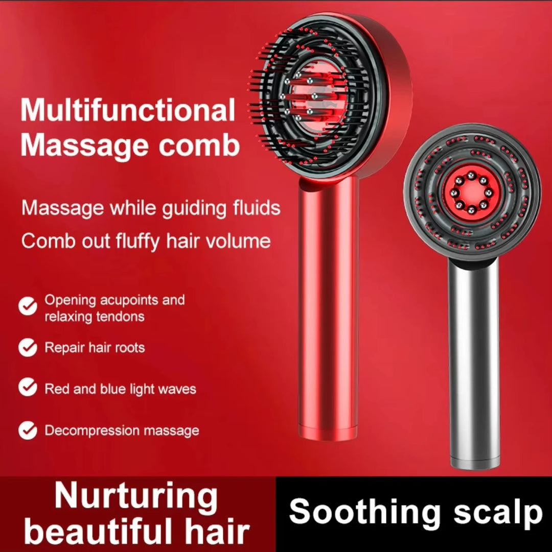 Kopfhautmassagebürste mit LED-Lichttherapie - Entspannung & Haarwachstum