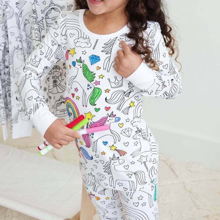 Pyjama créatif pour enfants - Peinture et rêve