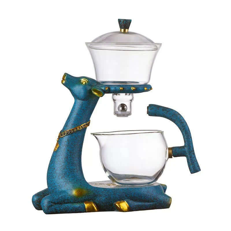 Service à thé à motif animalier - Infusion de thé élégante