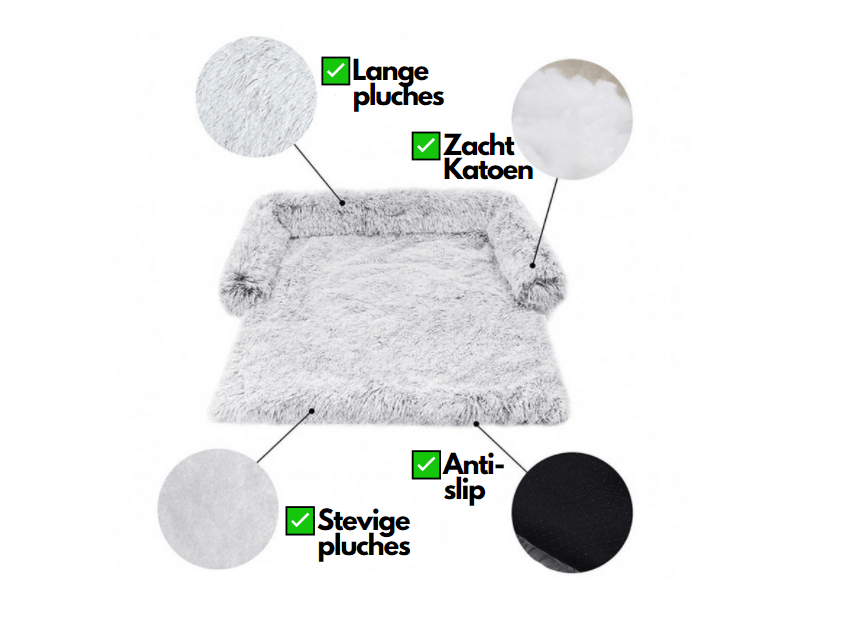 Couverture lavable pour canapé pour animaux de compagnie - Peluche