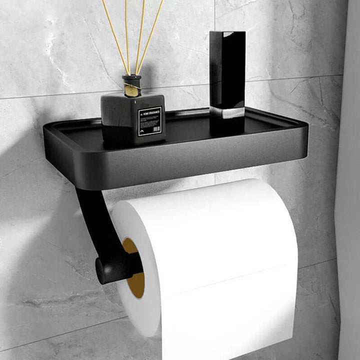 Edelstahl Toilettenpapierhalter mit Ablage