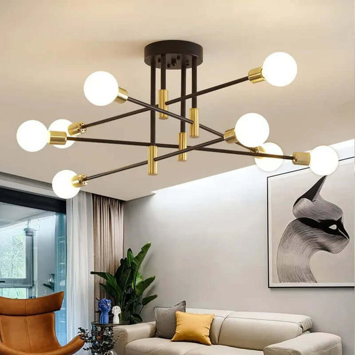 Lustre moderne en boule de verre