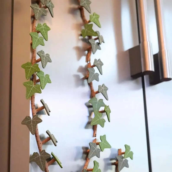 Aimant de réfrigérateur motif lierre - décoratif et pratique