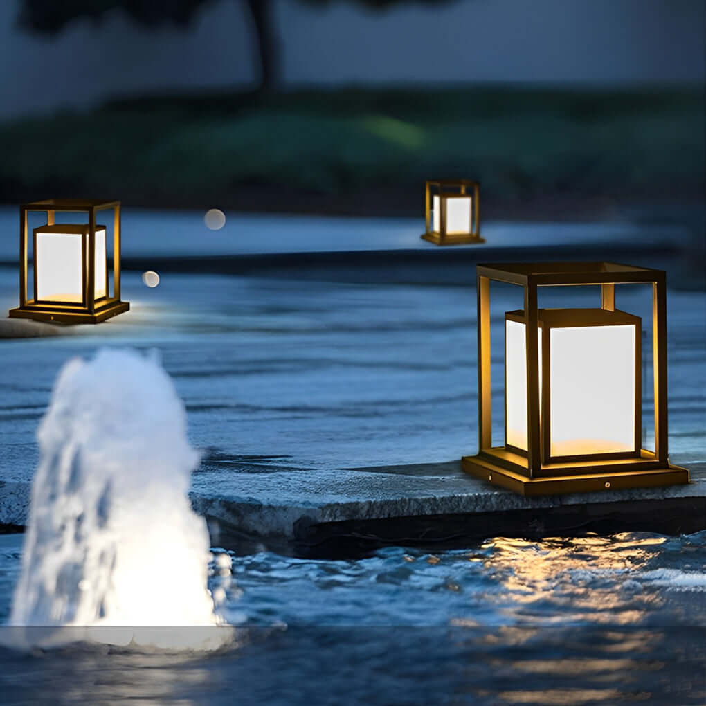 Wasserdichte LED Solar-Pfostenleuchten Außen