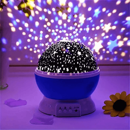 Veilleuse projecteur d'étoiles pour enfants