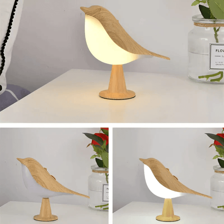 LED Vogellampe mit Touch & Aromatherapie