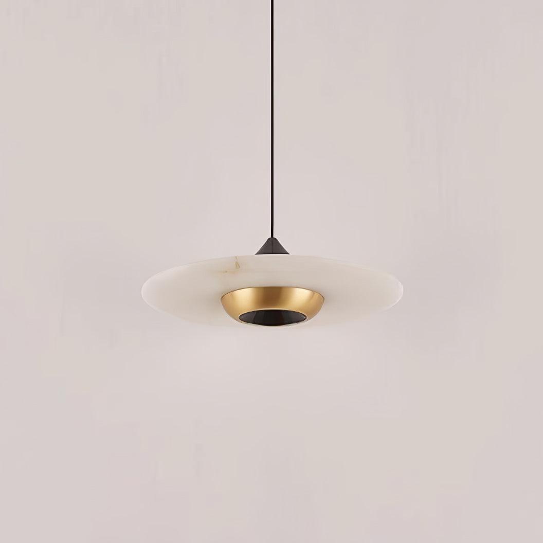 Marmor Pendelleuchte Fliegende Untertasse