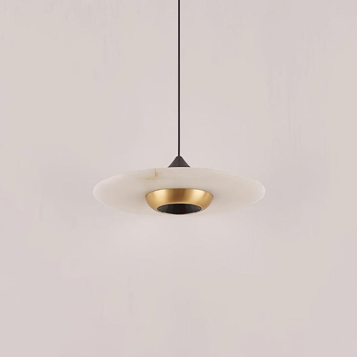Marmor Pendelleuchte Fliegende Untertasse