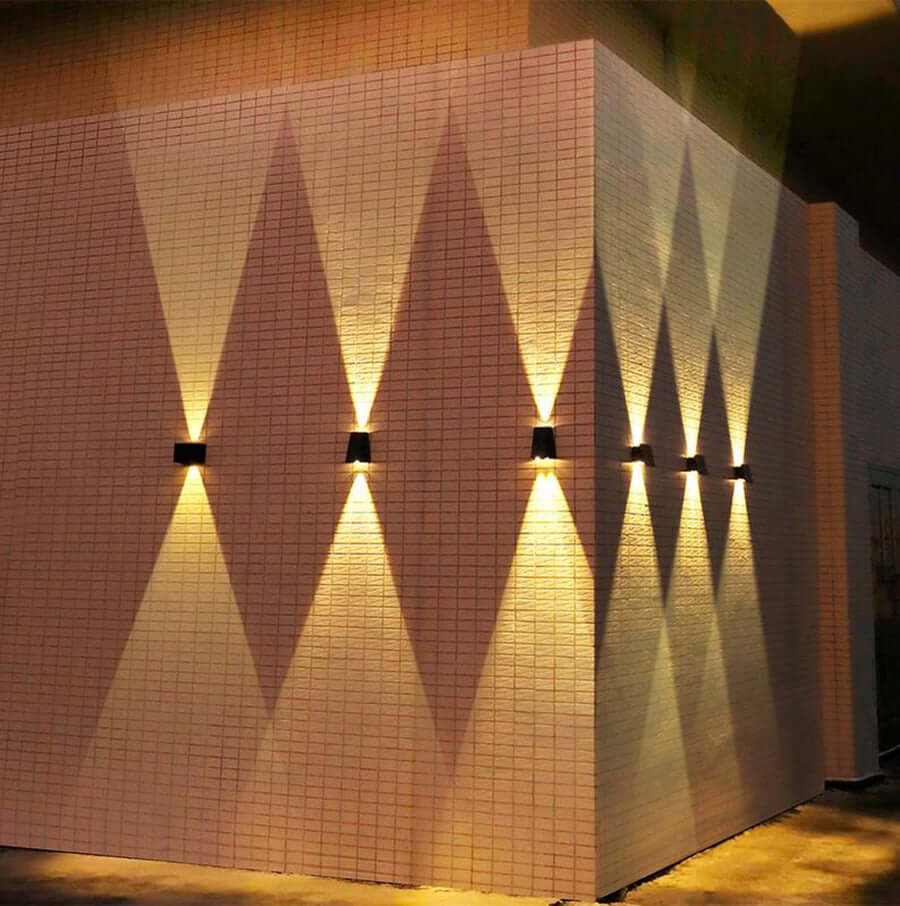 LED Solar Wandleuchte Außen wasserdicht