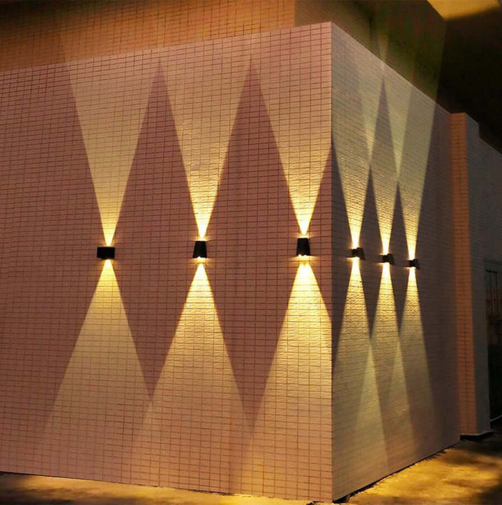 LED Solar Wandleuchte Außen wasserdicht