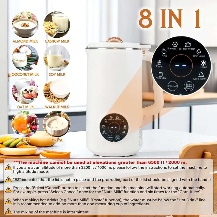 Multifunktionaler 8-in-1 Nussmilchbereiter