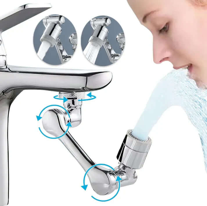 Flexibler Wasserhahn-Adapter 1080° - Küchen- & Bad-Erweiterung