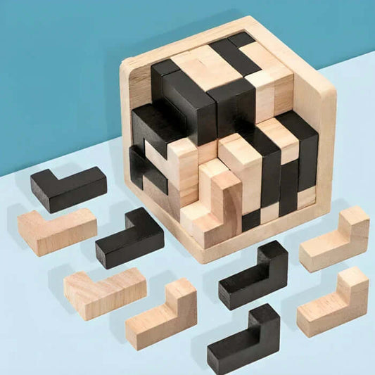 3D Holzpuzzle - Kreativität & Logik für Kinder ab 6 Jahren