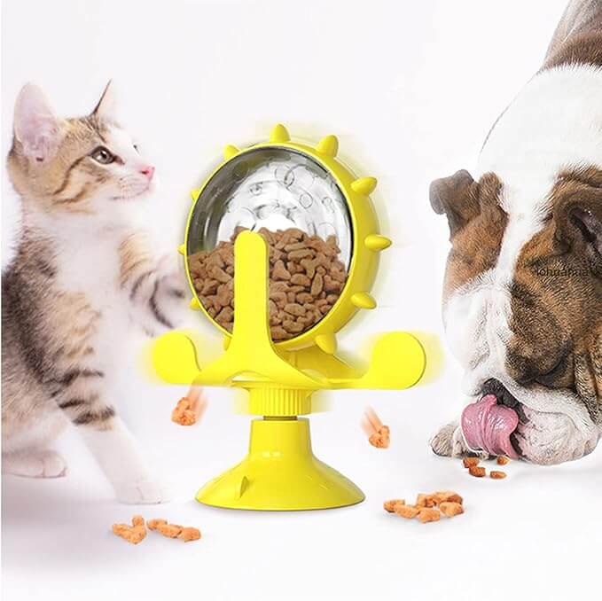 Distributeur de friandises interactif pour chats et chiens