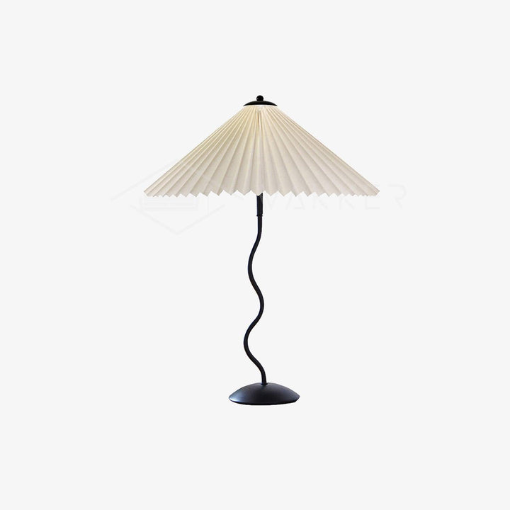 Designer Tischlampe Metall Modern Wellenförmig