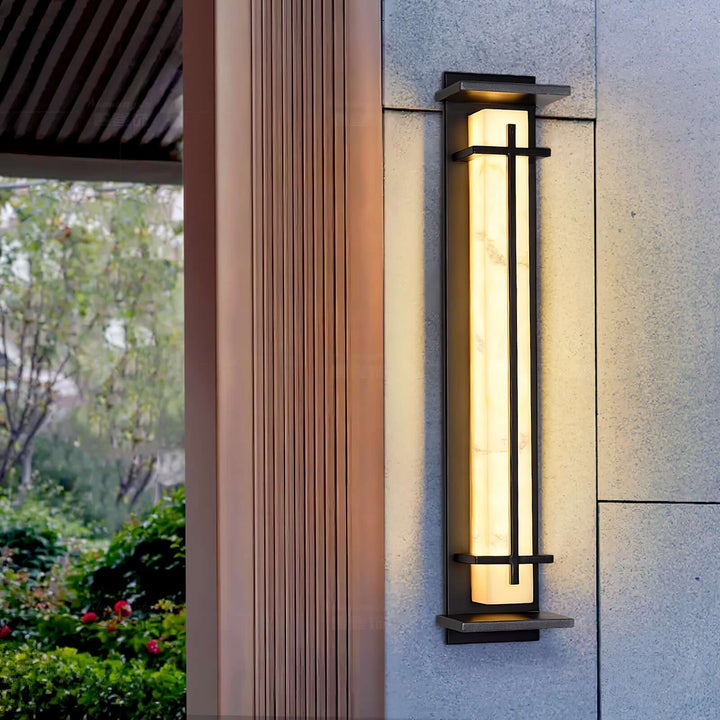 Quadratische LED-Außenwandleuchte