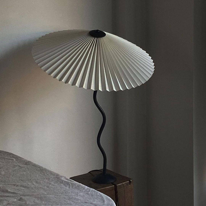 Designer Tischlampe Metall Modern Wellenförmig