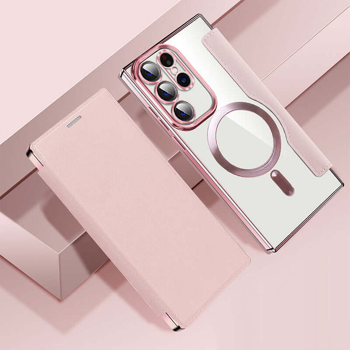 Étui de téléphone en cuir avec fente pour carte