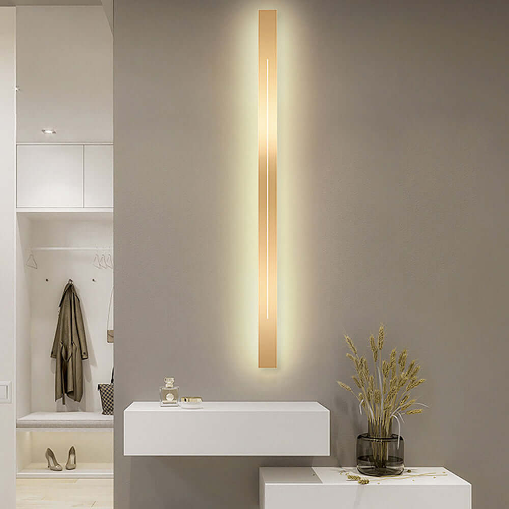 Moderne LED Wandleuchte Gold Schwarz Innen