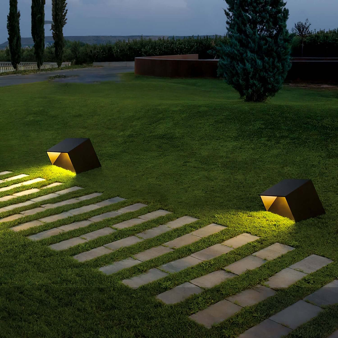 Solar Aussenleuchte Garten LED Würfel IP65