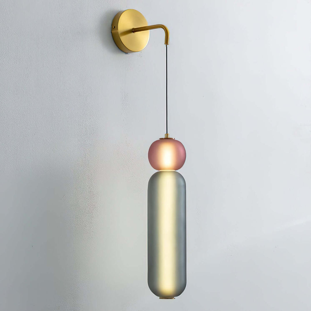 Elegante Wandleuchte mit Glockenorchideen
