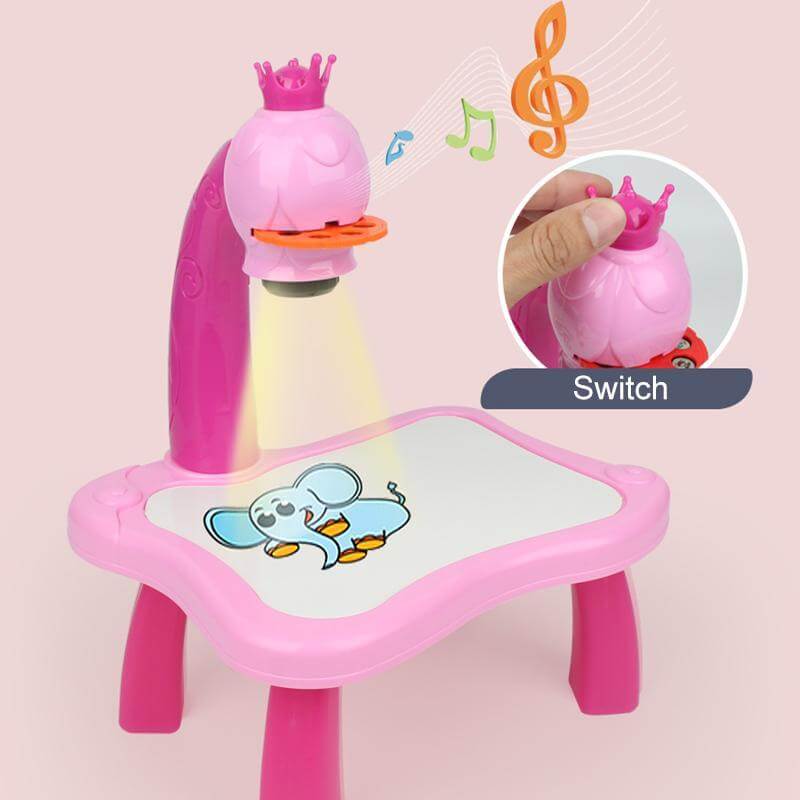 Projecteur de dessin LED pour enfants avec musique - ensemble créatif