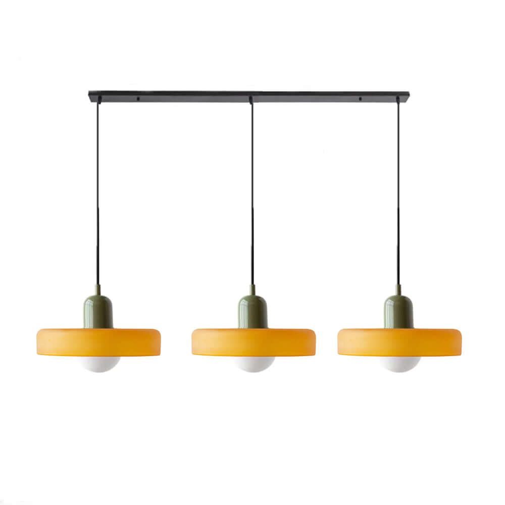 Lampe suspendue Bauhaus à 3 têtes