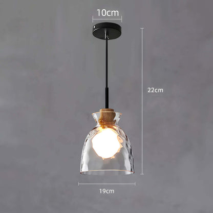 Moderner Glas-Kronleuchter, 1/3 Köpfe