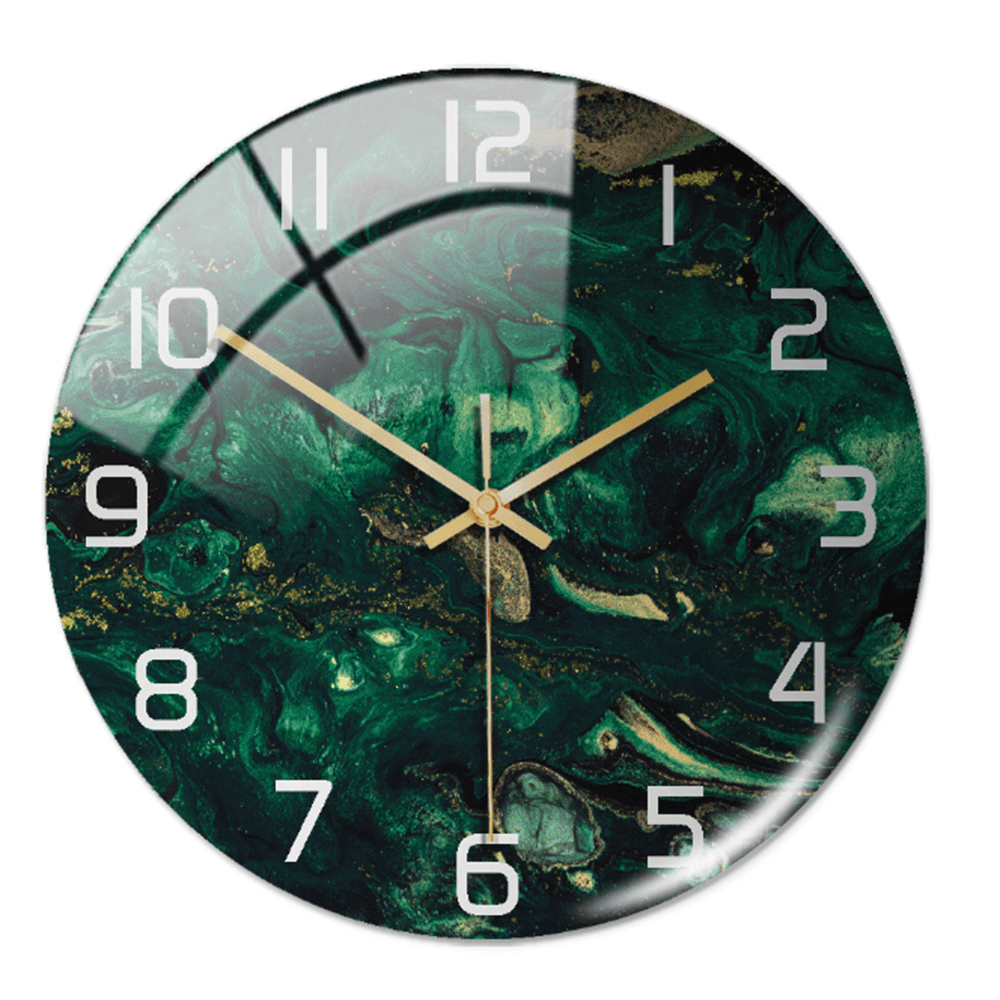 Horloge murale élégante aspect marbre 30 cm
