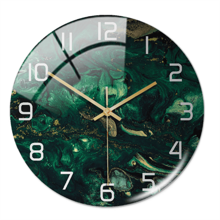 Horloge murale élégante aspect marbre 30 cm