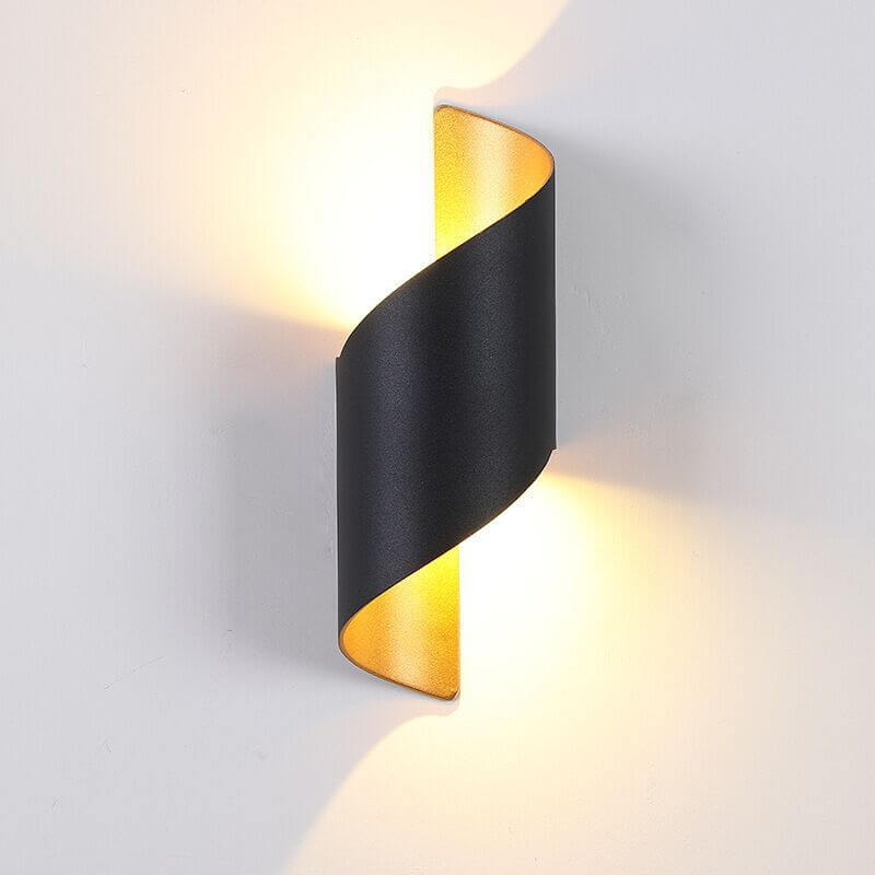 Moderne Spiral-LED-Wandleuchte