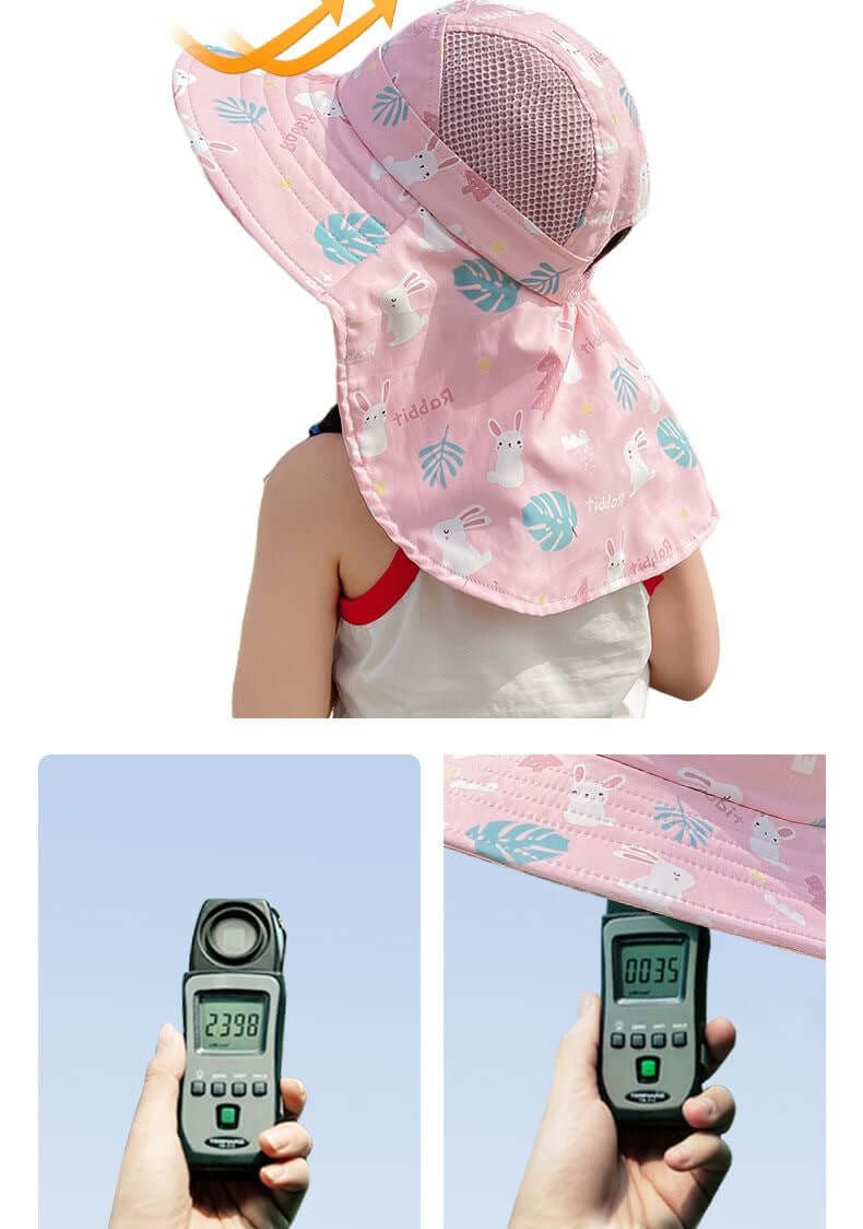 Sonnenhut Kinder Anti-UV mit Pfeife - Schutz für Sommertage