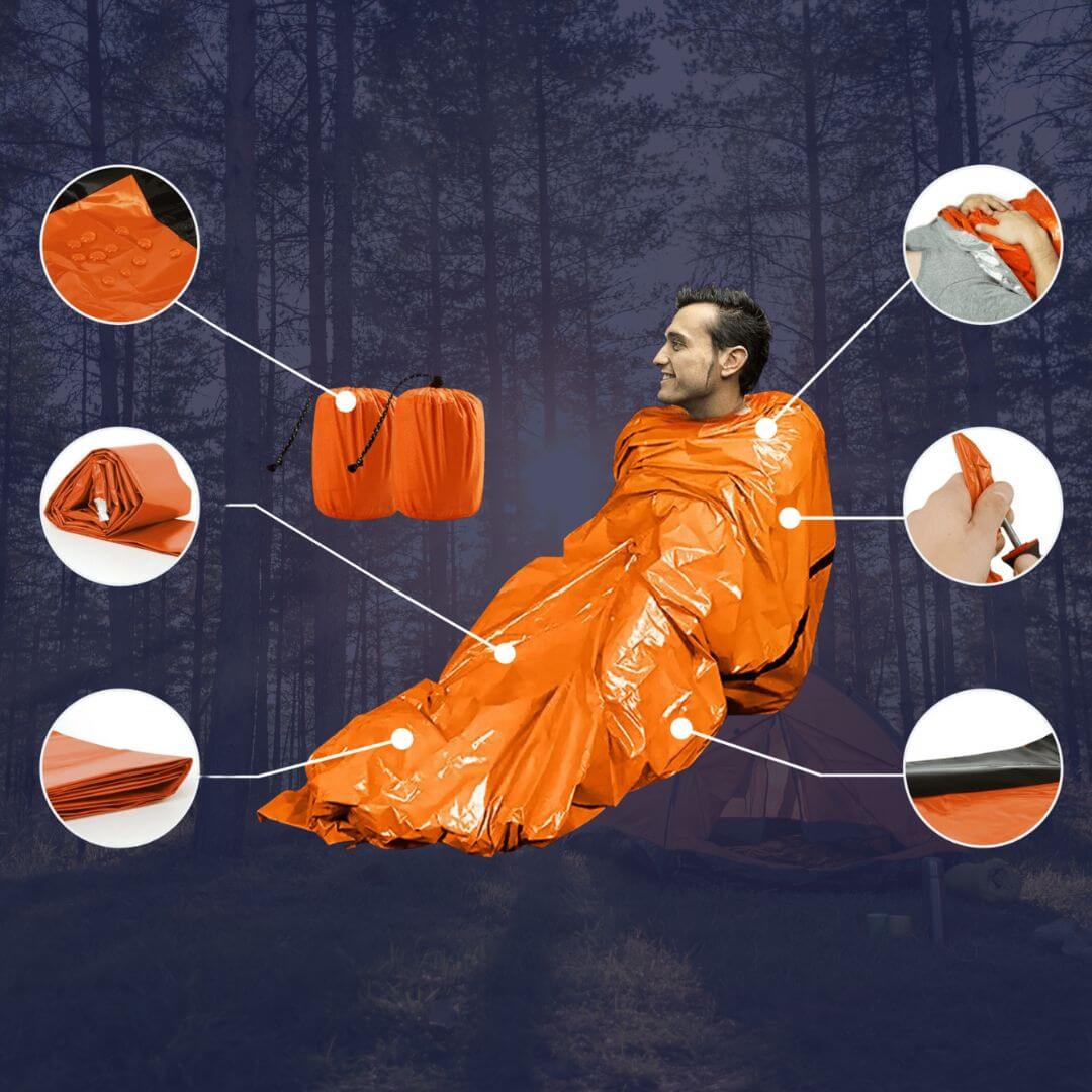 Couverture de sauvetage thermique ultralégère