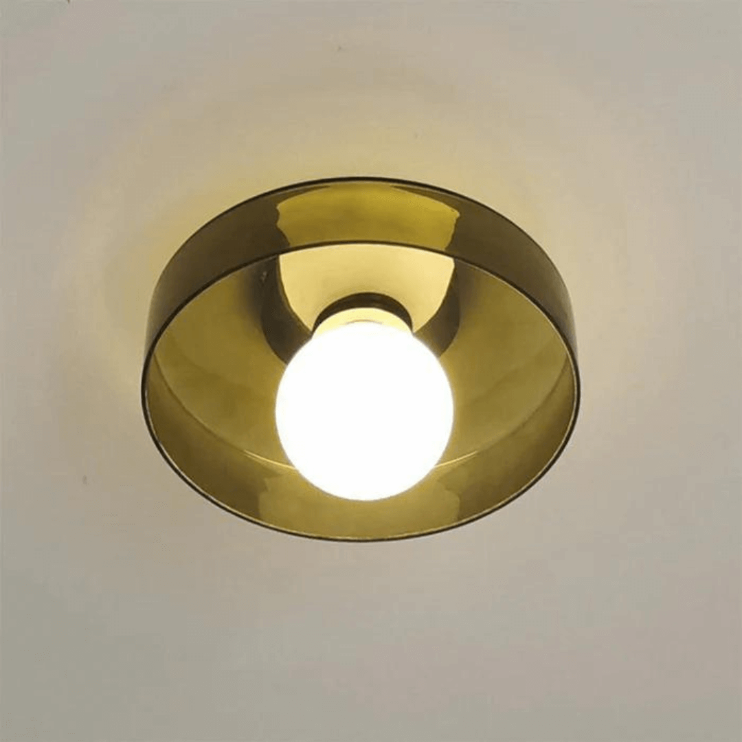 Runde LED Deckenleuchte Modern Glas Lampe