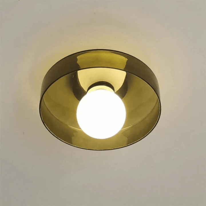 Runde LED Deckenleuchte Modern Glas Lampe