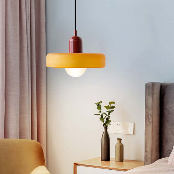 Bunte Glas-Hängelampe - Modernes Design