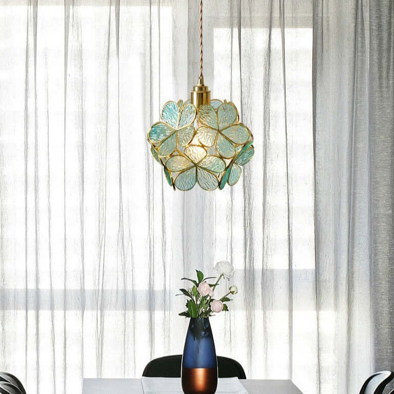Blüten-Pendelleuchte Glas Modern Nordisch