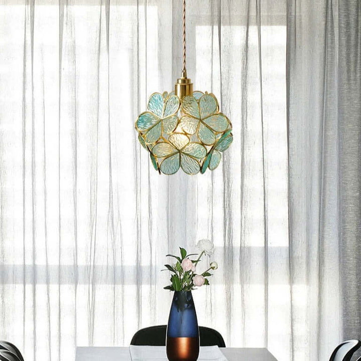 Blüten-Pendelleuchte Glas Modern Nordisch