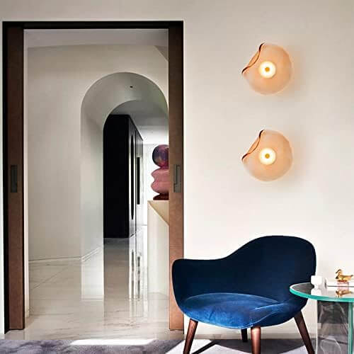 Moderne LED Wandleuchte mit Rauchglas