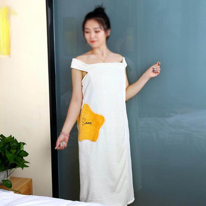 Peignoir en microfibre pour femme à séchage rapide
