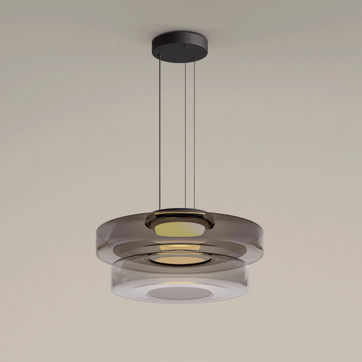 Moderne Glas-Hängeleuchte im Bauhaus-Stil