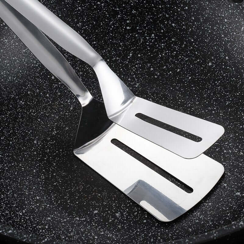 Spatule double face en acier inoxydable