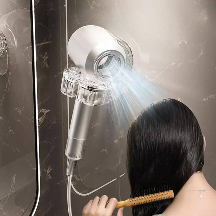 Organisateur de salle de bain - Support pour sèche-cheveux - Gain de place